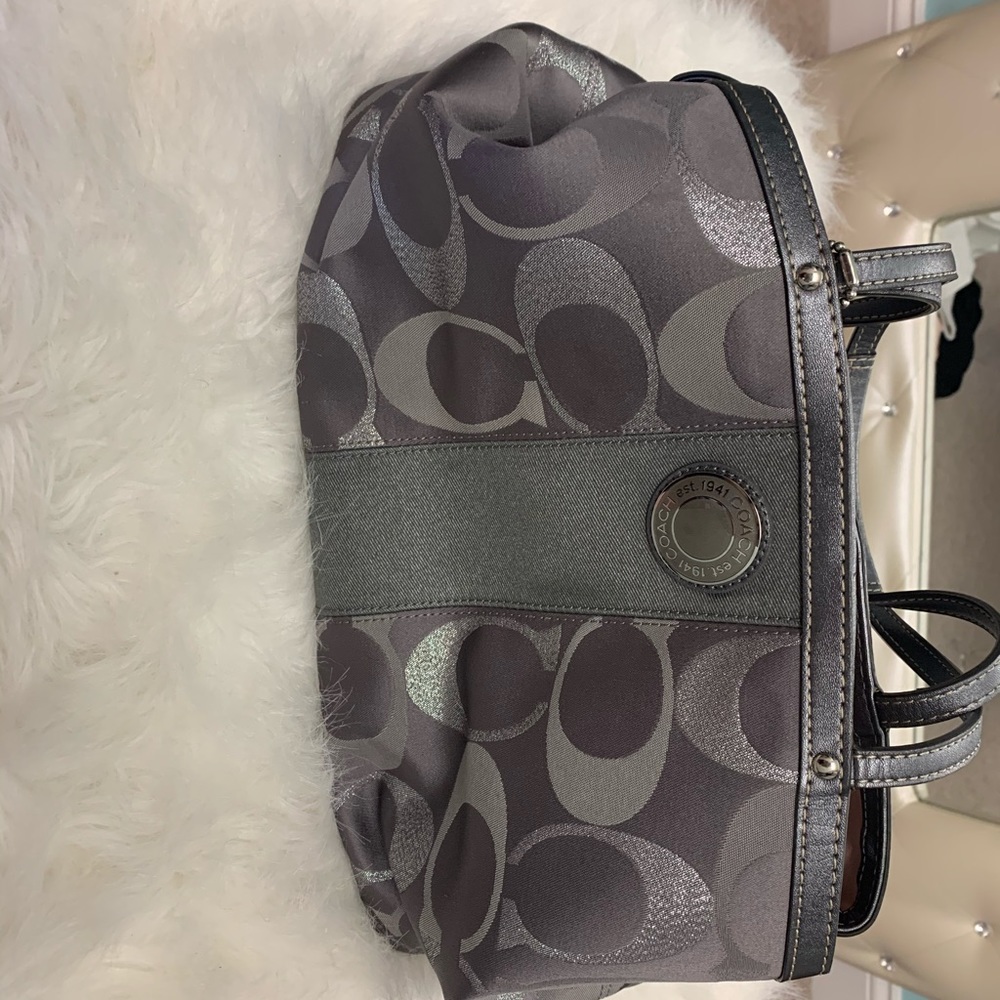 Gray Coach Purse - Picture 7 of 8